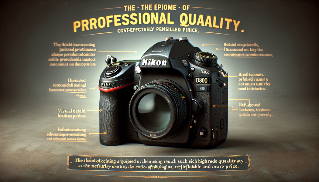 Umfangreiche Anpassungsmöglichkeiten für Profis - Nikon D800 Gebraucht: Profiqualität zum fairen Preis