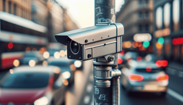 Kamera für Auto Verkehrssicherheit im Fokus